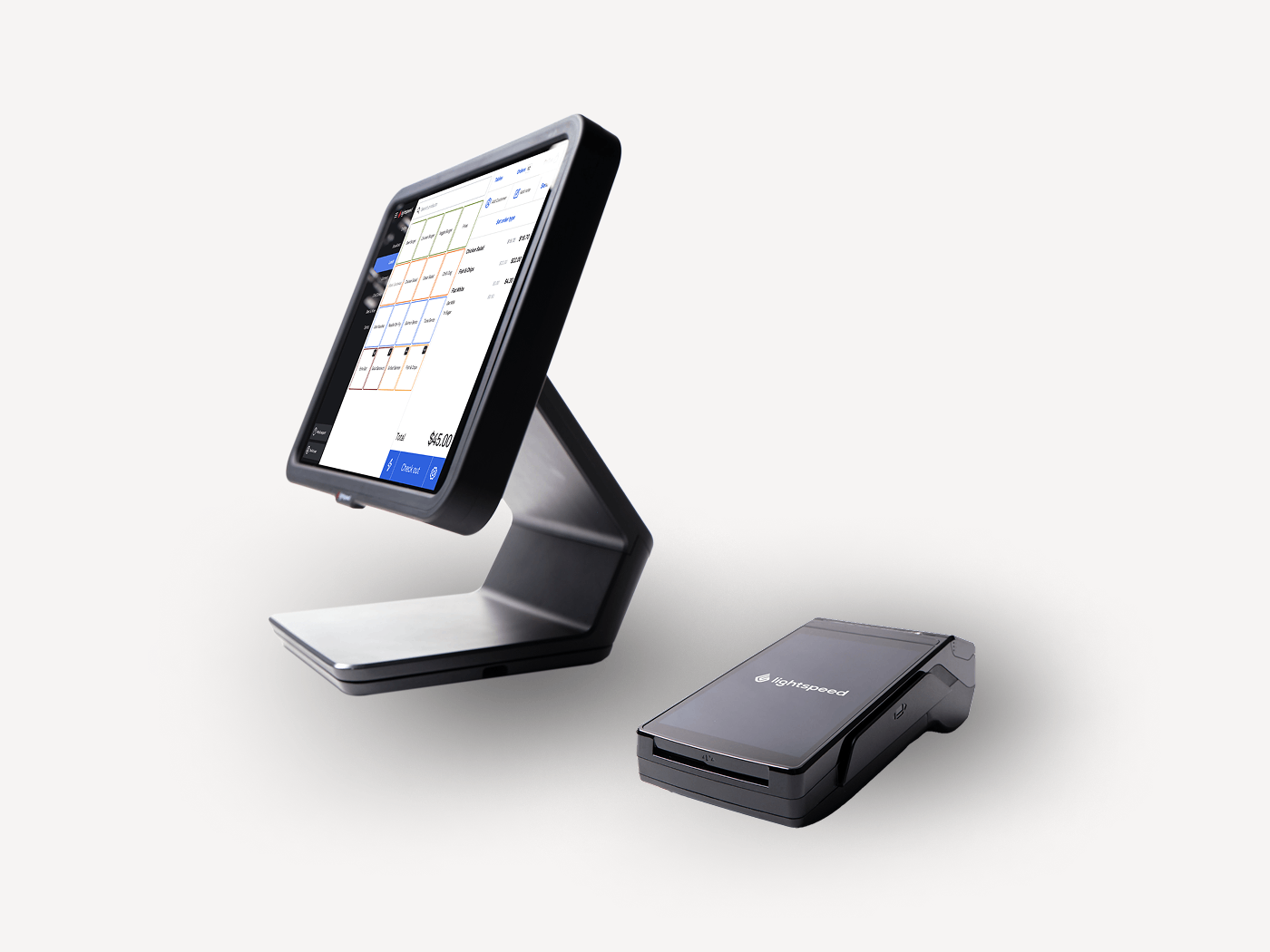 Lightspeed retail POS terminal and card reader